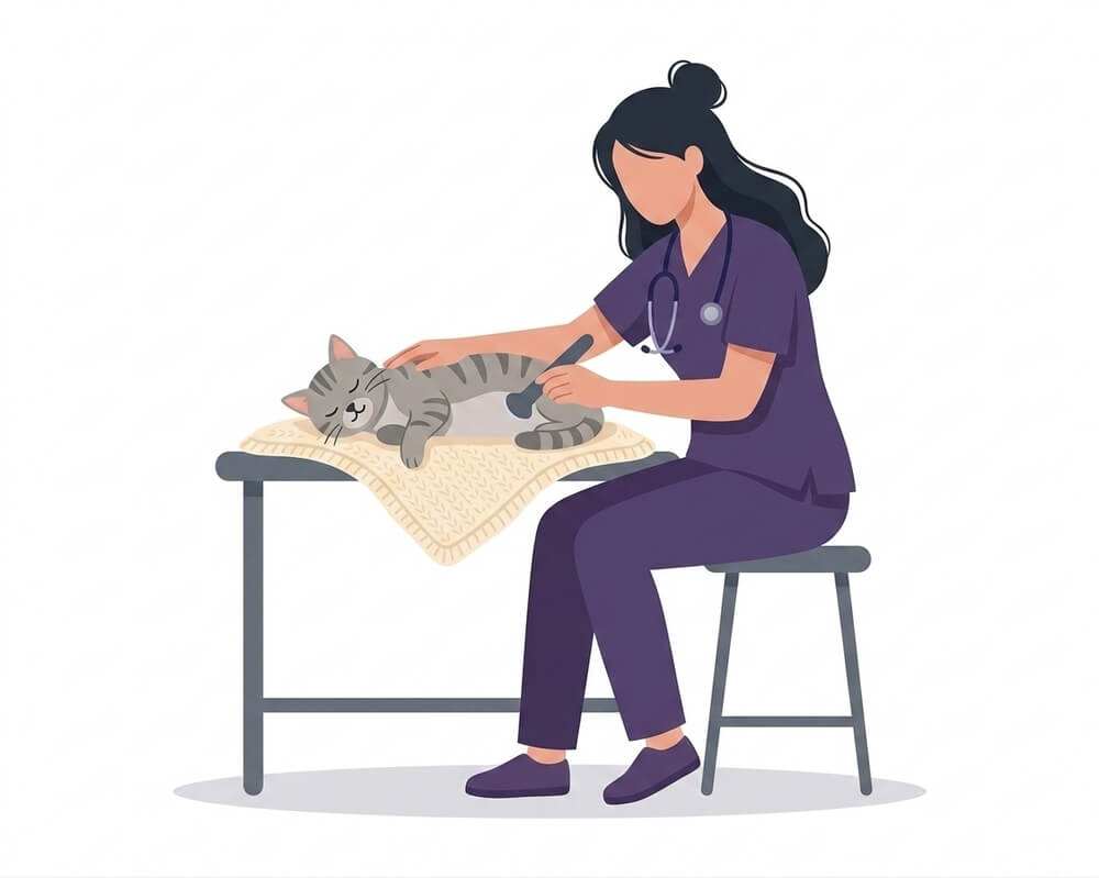 Ecografía en gatos: cuándo la necesita tu gato y qué puede detectar